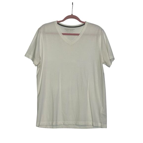 Banana Republic Soft Wash white short sleeves t shirt size large - Picture 1 of 6